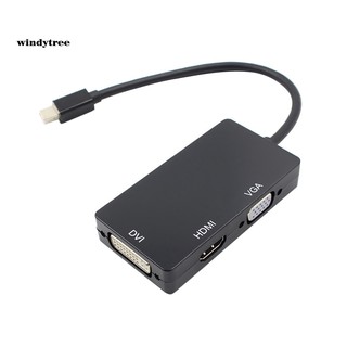 Wdte 3 in 1 พอร์ตอะแดปเตอร์ DP เป็น HDMI VGA DVI สําหรับ MacBook Pro Air