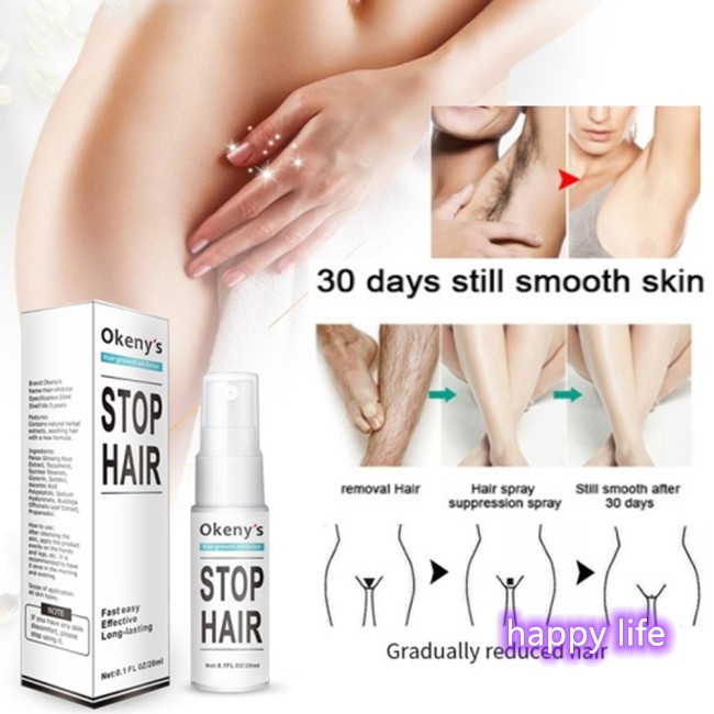 In stock】 Permanent Hair Inhibitor Repair Nourish Smooth Private Parts Hair  Removal Spray | Shopee Thailand