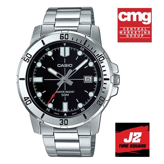 นาฬิกา Casio รุ่น MTP-VD01D-1E2 นาฬิกาผู้ชายสายแสตนเลส ของแท้ 100% รับประกันสินค้า 1ปีเต็ม