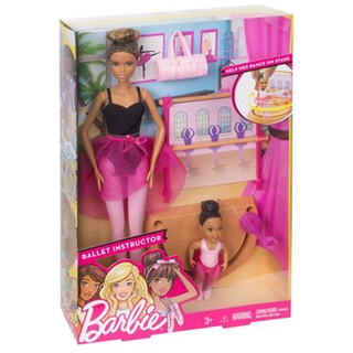 Barbie Ballet Instructor รุ่นนักบัลเล่ห์ มาพร้อมบาร์บี้ตัวเล็ก แพคคู่2ตัว คุ้มมากจ้า