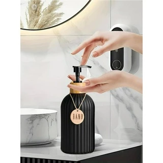 เครื่องจ่ายสบู่ห้องน้ํา - ขวดรีฟิลลายทางขนาด 500 มล. สําหรับน้ํายาล้างจานและซักมือ