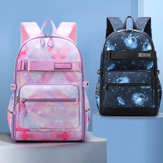 Junior School Students Girl Boy Starry Sky Fashion Backpacks New Children Simple Large Capacity Korean Style Bags