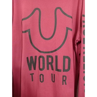 เสื้อแขนยาว มือสอง TRUE RELIGION WORLD TOUR - XL อก 46