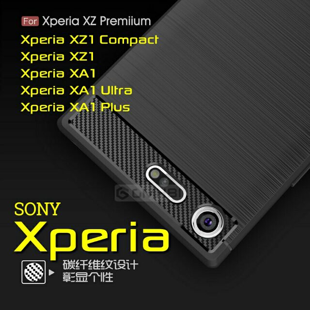 Sony Xperia XZ1 XA1 Plus Ultra Premium Compact Rugged Slim TPU Case Black