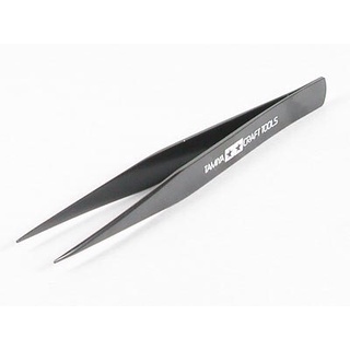 TA74004 Tamiya Straight Tweezers ที่คีบปากตรง ปากคีบชิ้นงาน ปากตรงทามิย่า Model Tools