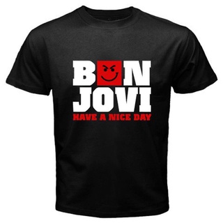 เสื้อยืดครอปเสื้อยืด พิมพ์ลาย Bon JOVI Have A Nice DayS-5XL