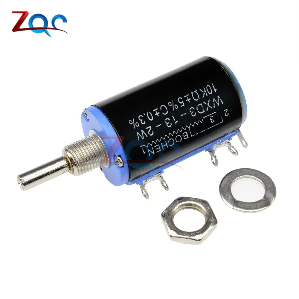 Wxd3-13-2w 10K โอห์ม Multiturn Wirewound Potentiometer ตัวต้านทานแบบปรับได้