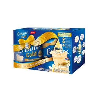 [สูตรใหม่] Ensure Gold เอนชัวร์ โกลด์ วานิลลา 850g 2 กระป๋อง Ensure Gold Vanilla 850g GiftSet x2 อาหารเสริมสูตรครบถ้วน