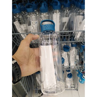 ขวดน้ำพลาสติก ขวดน้ำพกพา (Tritan) ฝาเกลียว Water Bottle 0.8 ลิตร QUECHUA 100 PLASTIC (TRITAN) SCREW TOP HIKING F