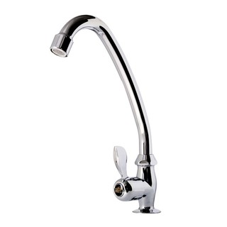 ก๊อกซิงค์เดี่ยวเคาน์เตอร์ HOEN H-6202 สีโครม ก๊อกซิงค์ ก๊อกน้ำ ห้องน้ำ KITCHEN FAUCET HOEN H-6202 CHROME