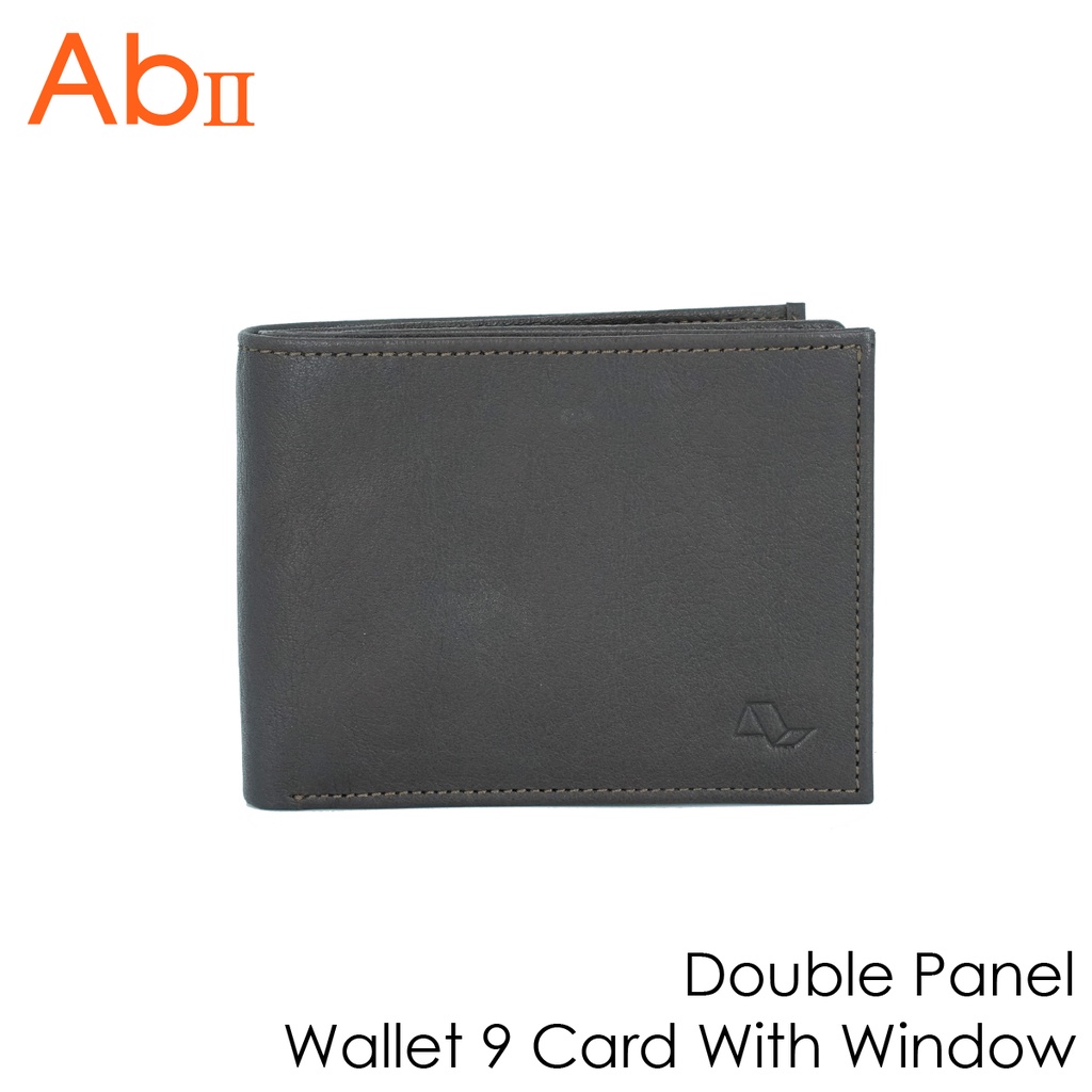 [Albedo] Double Panel Wallet 9 Card With Window กระเป๋าสตางค์/กระเป๋าเงิน/กระเป๋าใส่บัตร ยี่ห้อ AbII - A2DD00899