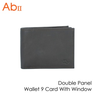 [Albedo] Double Panel Wallet 9 Card With Window กระเป๋าสตางค์/กระเป๋าเงิน/กระเป๋าใส่บัตร ยี่ห้อ AbII - A2DD00899