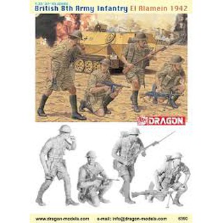 โมเดลประกอบ Dragon Models 1/35 DRA6390 BRITISH 8th ARMY INFANTRY