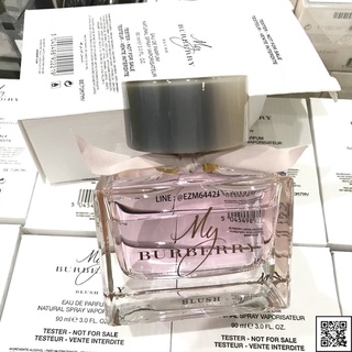 น้ำหอมแท้ BURBERRY MY BURBERRY BLUSH FOR WOMEN EAU DE PARFUM SPRAY 90 ML TESTER BOX ของใหม่ กล่องเทสเตอร์