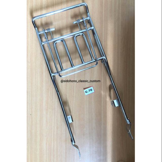 Begel begel แร็คท้าย C70 pitung kauto แคลมป์โมเดลลิง เหล็กโครเมียมหนา สวยๆ