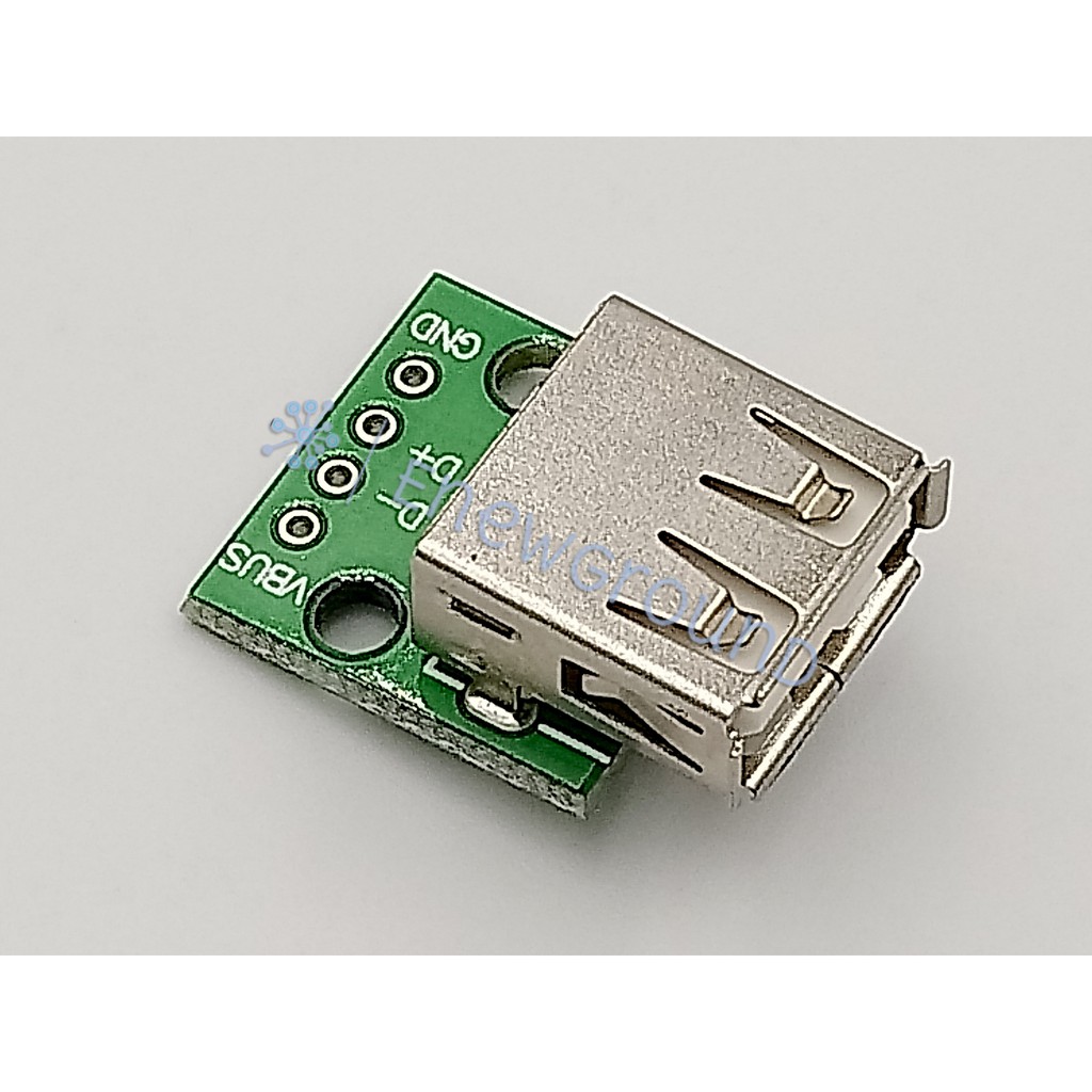 บอร์ดหยุดพัก USB to DIP (ตัวเมีย, Type-A)