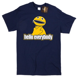 ขายดี!ขายดี เสื้อยืดลําลอง แขนสั้น พิมพ์ลาย Hello Everybody LMogak51OGjcpn60 สีรุ้ง สไตล์อังกฤษ เรโทร สําหรับผู้ชาย ผู้ห