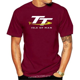 เสื้อสีขาว - เสื้อยืดผู้ชาย 2022 Great Isle of Man Flag TT แข่งเสื้อยืดคอโอคอเสื้อยืด