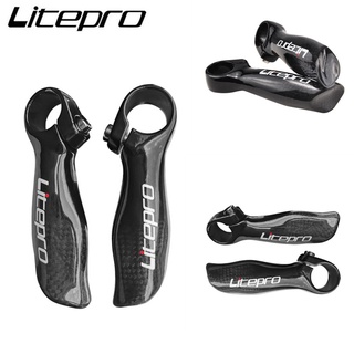 Litepro แฮนด์บาร์คาร์บอนไฟเบอร์ ขนาดเล็ก เส้นผ่าศูนย์กลาง 22.2 มม. สําหรับจักรยานเสือภูเขา Brompton