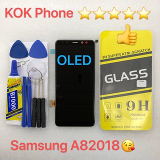 ชุดหน้าจอ Samsung A8 2018 OLED แถมฟิล์มพร้อมชุดอุปกรณ์