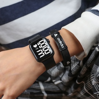 Reloj Mujer นาฬิกาข้อมือ กันน้ํา ลายดาว สําหรับผู้ชาย 2021#39; s นาฬิกาข้อมืออิเล็กทรอนิกส์ สายยางซิลิโคน สําหรับเด็ก