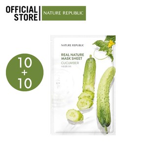 REAL NATURE CUCUMBER MASK SHEET 10 + 10