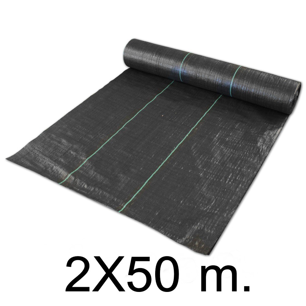 ผ้า PTคลุมวัชพืชUV -ผ้าพลาสติกคลุมดิน สีดำ MCT 2mx50m. 12190003