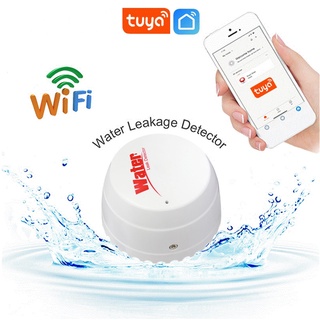 TUYA  เครื่องตรวจจับน้ำรั่ว Water Leakage Detector  Flood Sensor ถังน้ำเต็มระบบเตือนภัย Smart Life APP การตรวจสอบระยะไกล