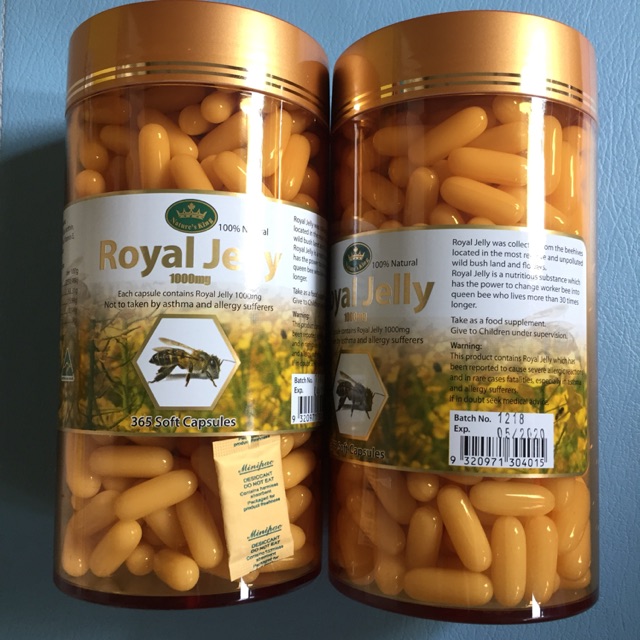 Nature's King Royal Jelly นมผึ้ง 1000 mg. แบ่งขาย 15/30เม็ด