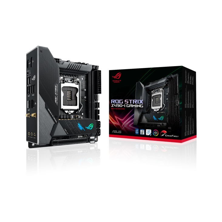 MAINBOARD (เมนบอร์ด) 1200 ASUS ROG STRIX Z490-I GAMING WIFI [Mini-ITX] ตัวท็อป พร้อมส่ง