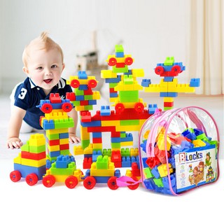 ของเล่นตัวต่อเลโก้ขนาดใหญ่ 100 ชิ้น Children Building Blocks