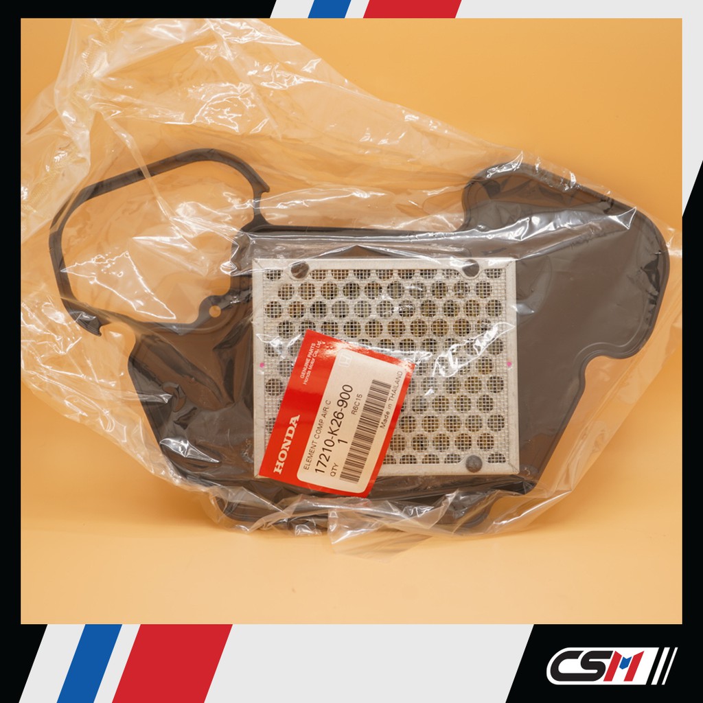 ไส้กรองอากาศ (ของแท้ศูนย์ 100%) MSX125 ใส่ได้ทั้งรุ่นเก่า-รุ่นใหม่ (17210-K26-900)