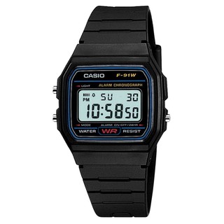 Casio นาฬิกาข้อมือชาย หญิง รุ่น F-91W-1DG - Black