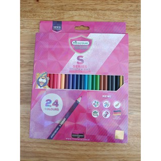 สีไม้มาสเตอร์อาร์ต ดินสอสี หัวเดียว 24 สี รุ่นเอส-ซีรี่ย์