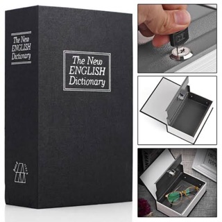 Dictionary Book Secret Hidden Safe Key Lock Cash Money Jewellery Locker Box