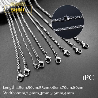 SUBEI Jewelry Cool Silver Color Women Men Hip Hop Stainless Steel Necklace