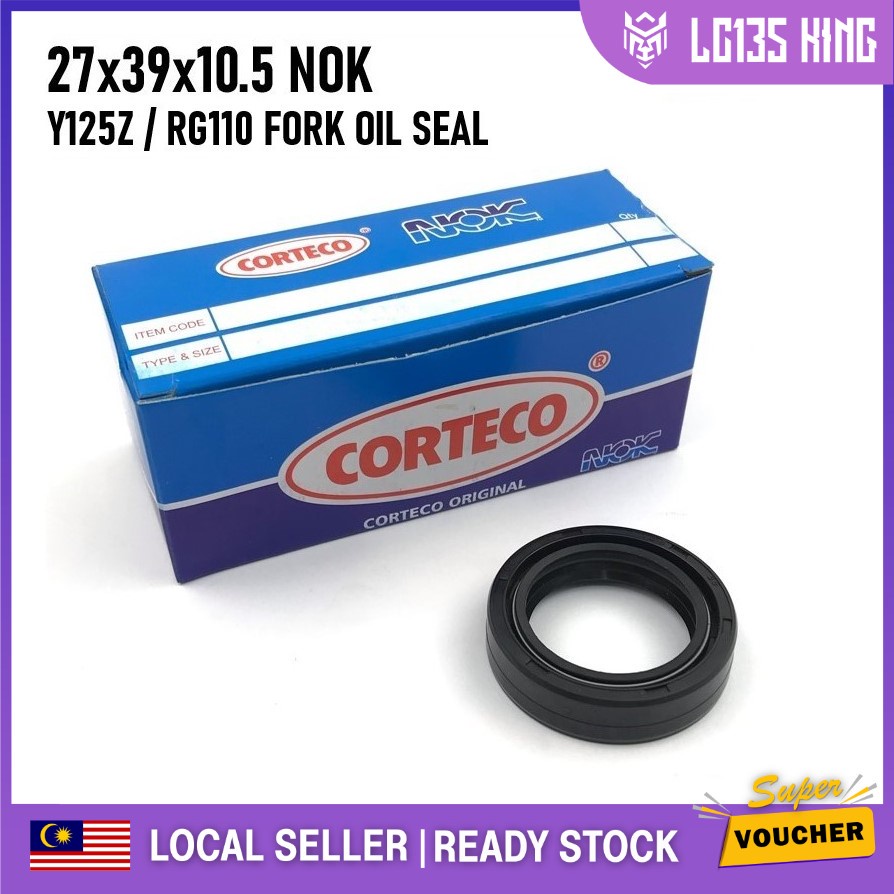 FORK ซีลน้ํามัน 27X39X10.5 CORTECO NOK YAMAHA Y125Z Y125 125Z SUZUKI RG110 RGSPORT RG