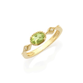 Chada แหวน รุ่น Kennocha ประดับอัญมณีแท้ PERIDOT