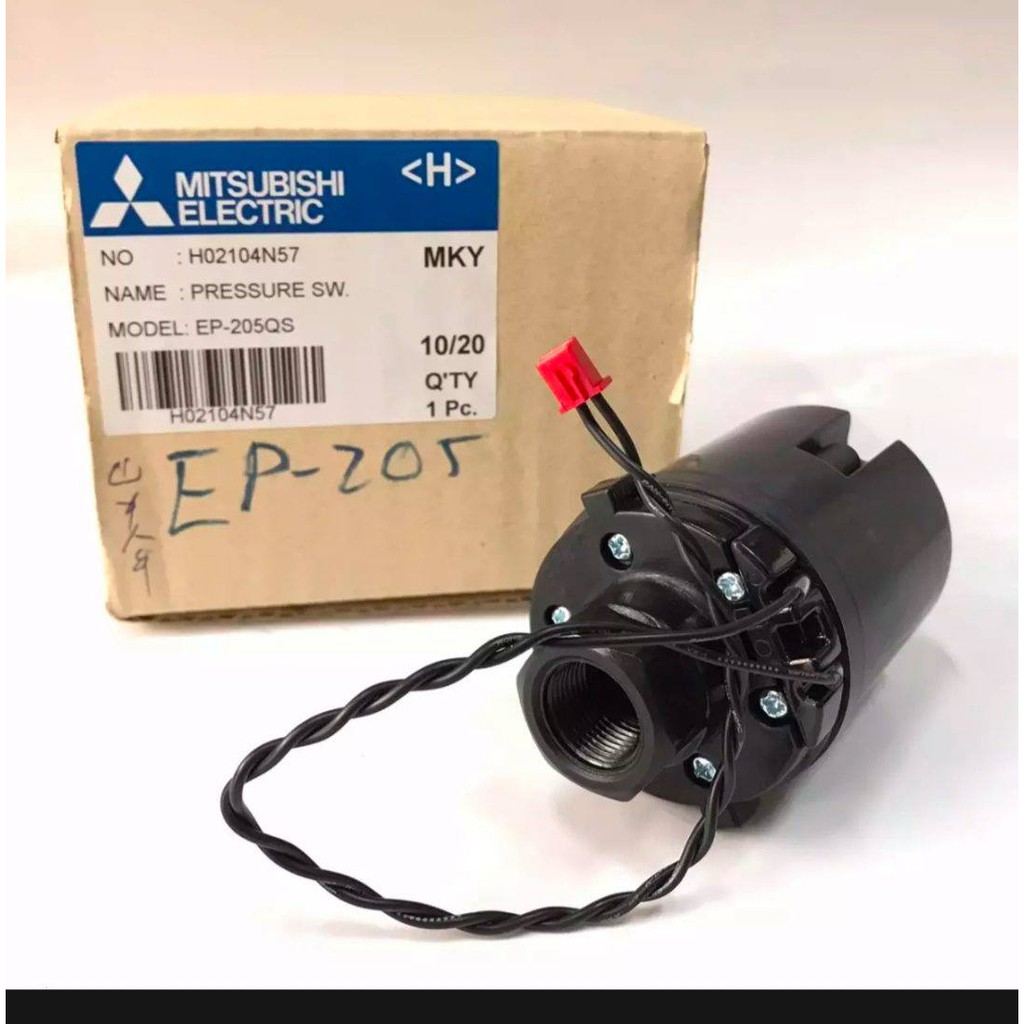 pressure switch mitsubishi ถังเหลี่ยม EP205-305แท้ (สำหรับปั๊มน้ำ ถังเหลี่ยม มีจุกเสียบสีแดง) เพรสเช