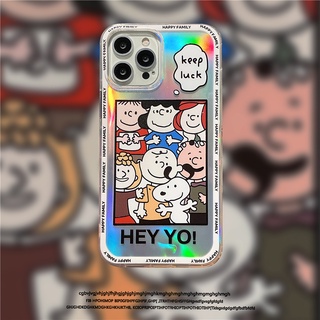 iPhone 12 pro max เคสโทรศัพท์  i6s i7+ i8 plus Cartoon snoopy ix ixr ixs max i11 pro max i13 mini  เปลือกซิลิโคน TPU