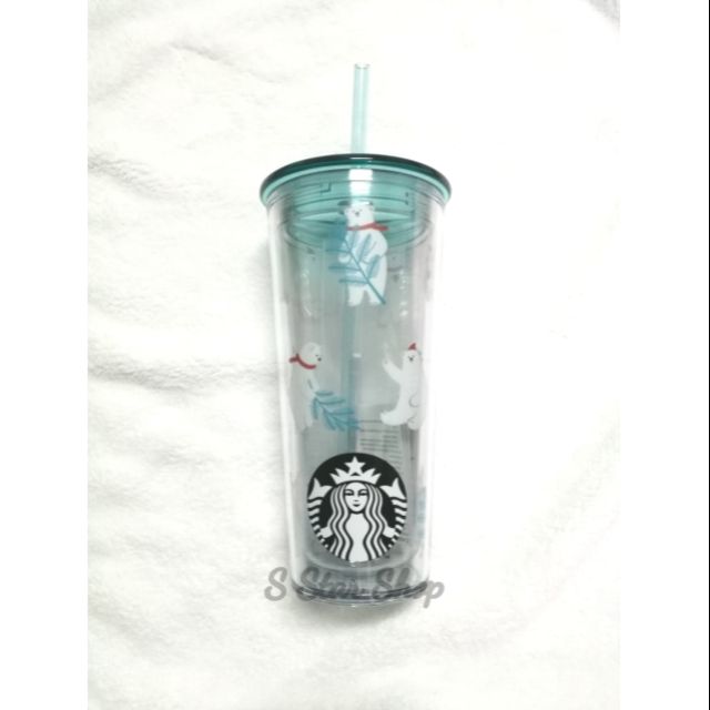 แก้ว Starbucks ST-POLAR BEAR PLAYING CC 16 OZ Christmas 2019