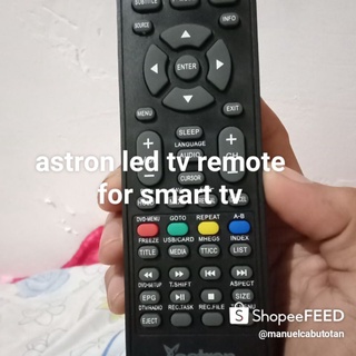 Astron รีโมทคอนโทรลไดโอด เรืองแสง สําหรับสมาร์ททีวี