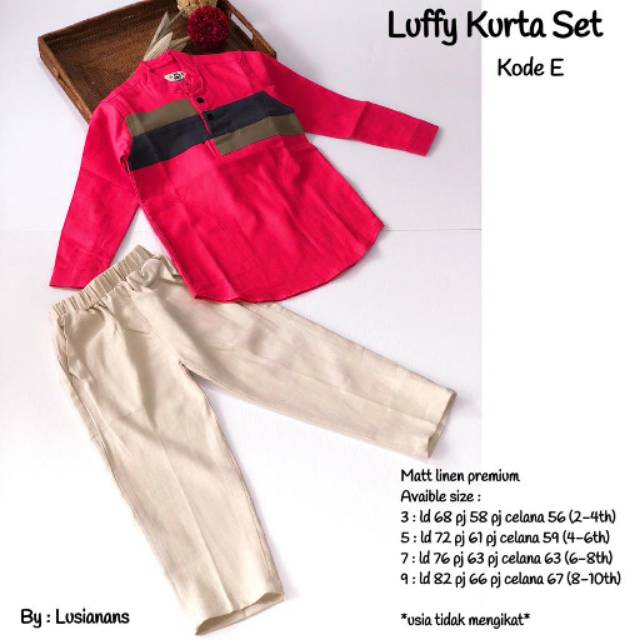 ชุดเด็ก LUFFY KURTA*