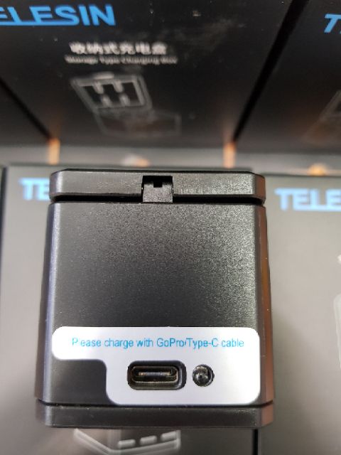 TELESIN HERO8 แบตเตอรี่เสริม/กล่องชาร์จแบบบรรจุแบตเตอรี่ HERO6/HERO7Black/HERO8Black GP-BTR-801-B / GP-BNC-801