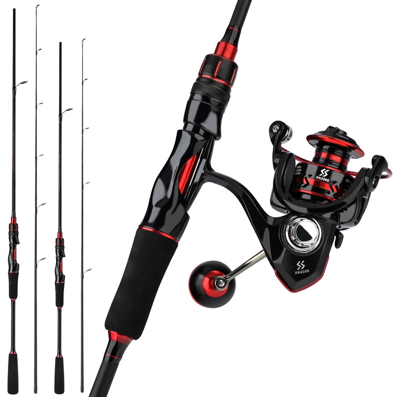 Sougayilang ปั่นคันเบ็ดและรอกตกปลาปั่นหรือคันเบ็ดตกปลาและรอกตกปลา - รูปที่ 2