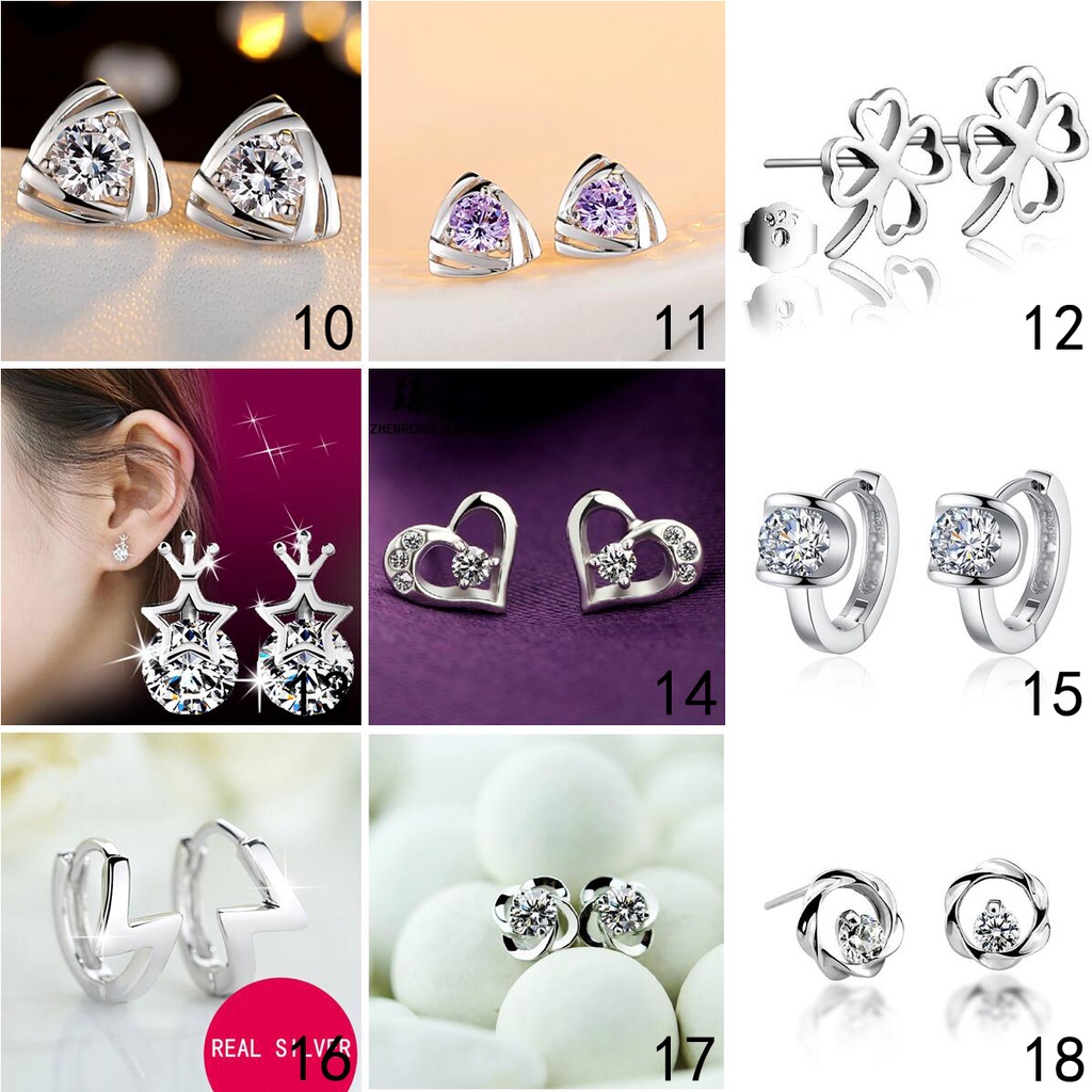 AIFEI 50การออกแบบอิตาลีเงิน925ต่างหูต้นฉบับสำหรับผู้หญิงเครื่องประดับแฟชั่นเกาหลีอุปกรณ์เสริมหู-A03 - รูปที่ 4