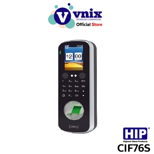 HIP รุ่น CIF76S เครื่องสแกนลายนิ้วมือ Standalone Face Scan and Fingerprint Access Control System by Vnix Group