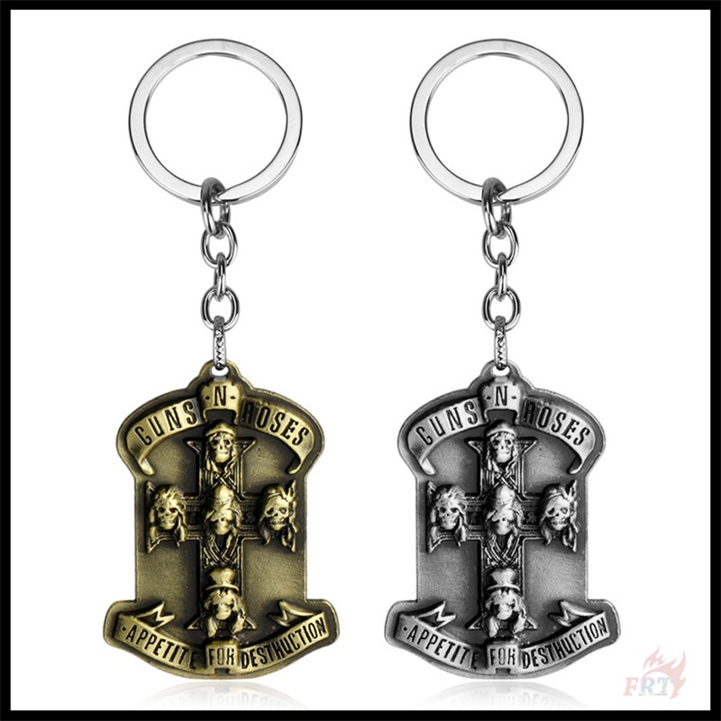 ✪ Guns N' Roses - Appetite for Destruction พวงกุญแจ ✪ เครื่องประดับ พวงกุญแจ จี้วงร็อค ของขวัญ 1 ชิ้น