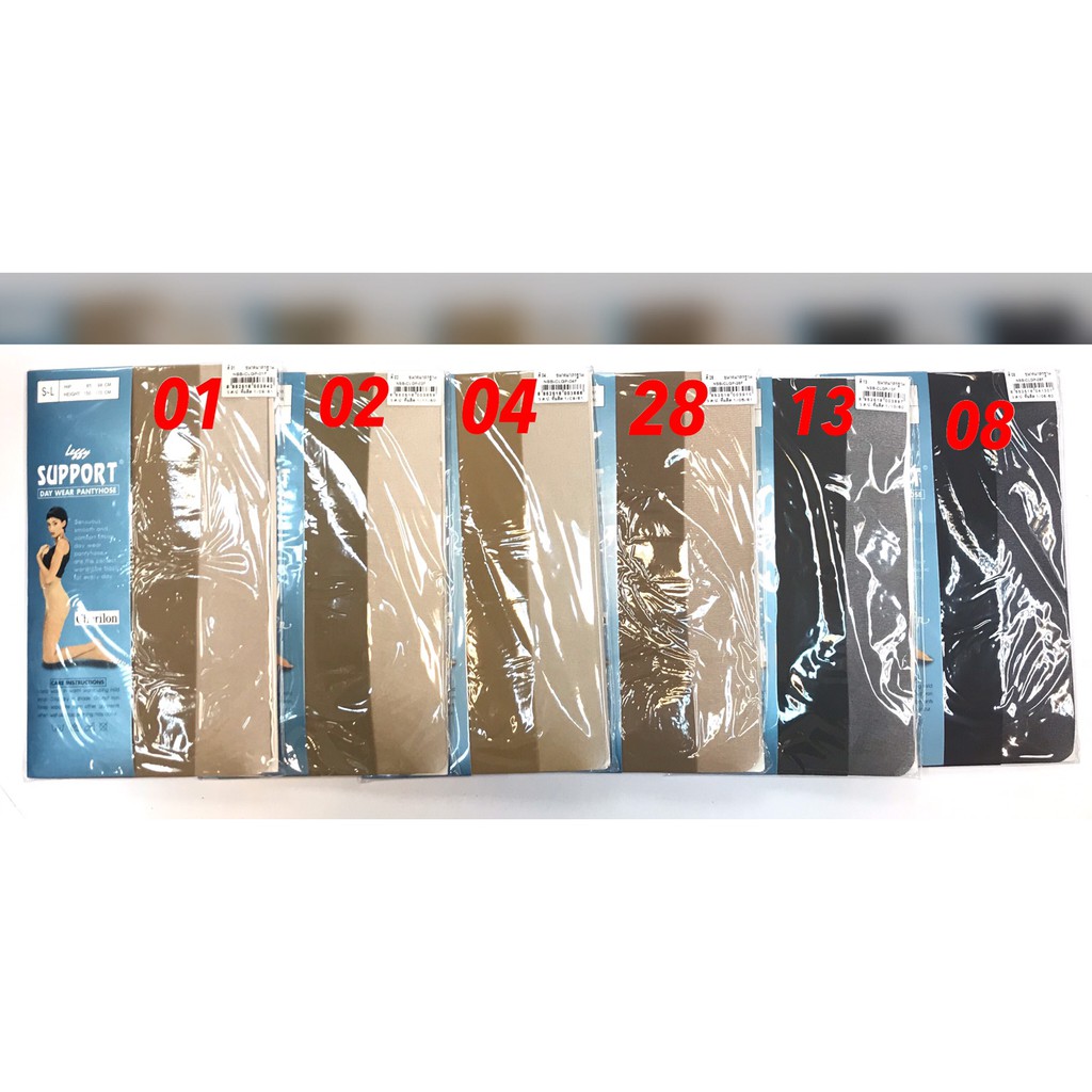 CHERILON เชอรีล่อน ถุงน่อง เนื้อซัพพอร์ต15D รุ่นเลสซี่ (แพ็คเกจสีฟ้า) 1คู่ / สีดำ