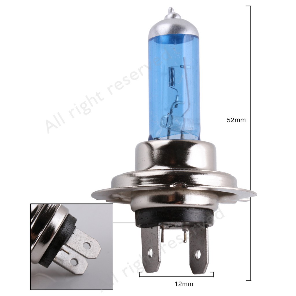 H1 H3 H4 H7 H8 H9 H11 HB3 HB4 9006 55W 100W 5000K Super Bright White รถฮาโลเจนหลอดไฟรถจัดแต่งทรงผมไฟหน้าหมอกไฟ - รูปที่ 3